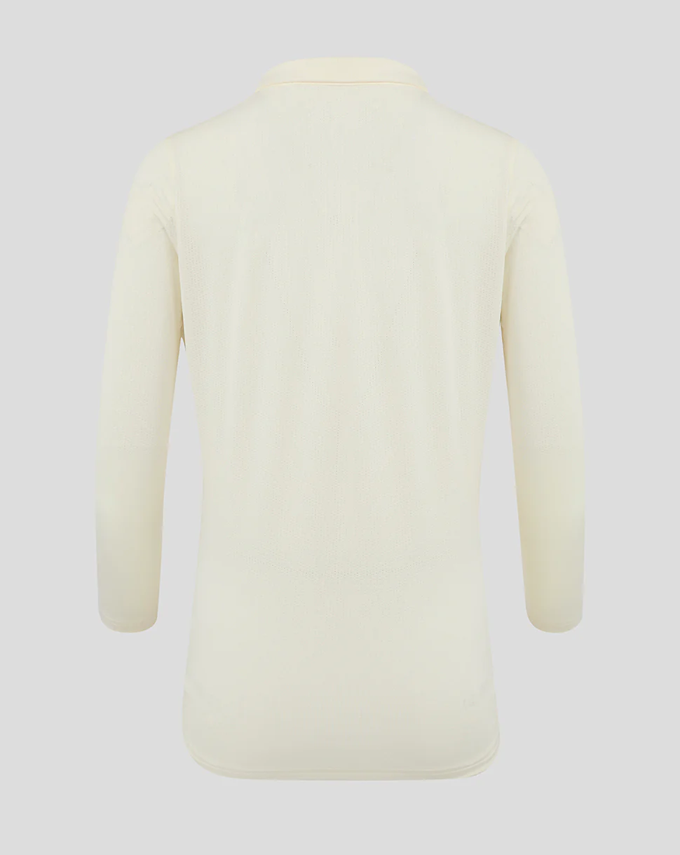 Womens Cricket Long Sleeve Tech Playing Shirt - Cannoli Cream