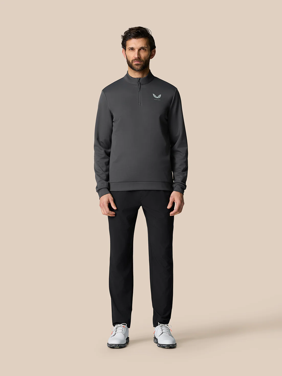 Golf Club Classic 1/4 Zip Top - Gunmetal