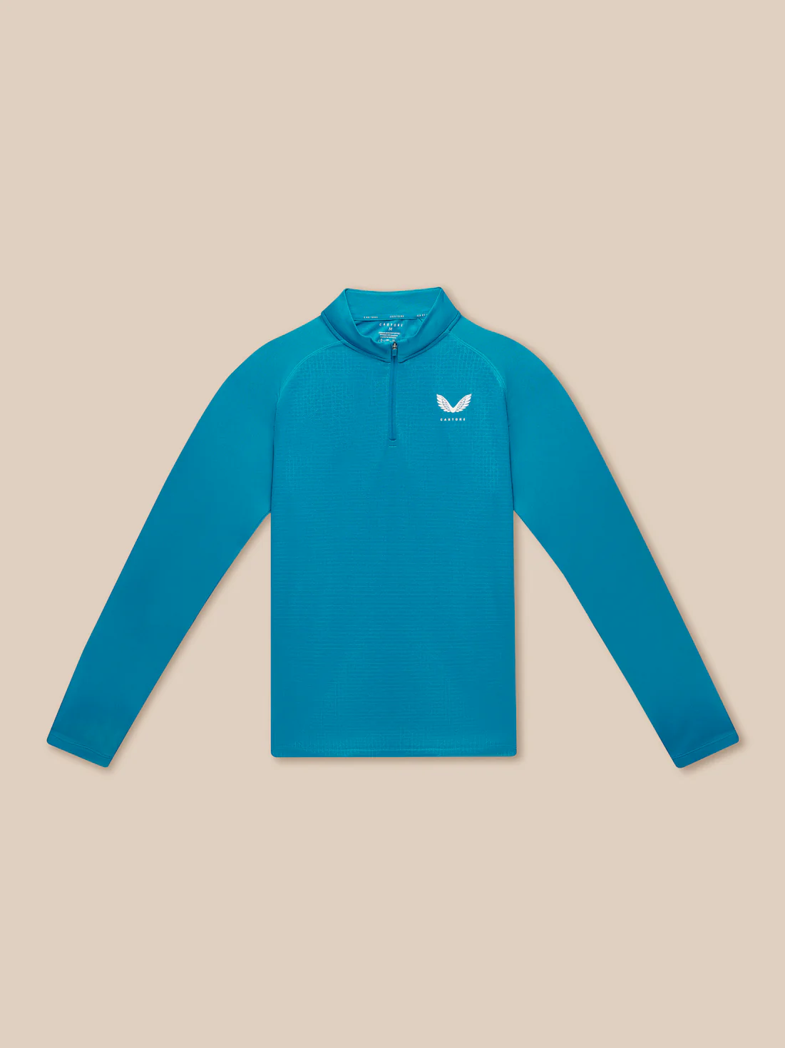 Men’s Adapt Print 1/4 Zip Top - Dark Aqua