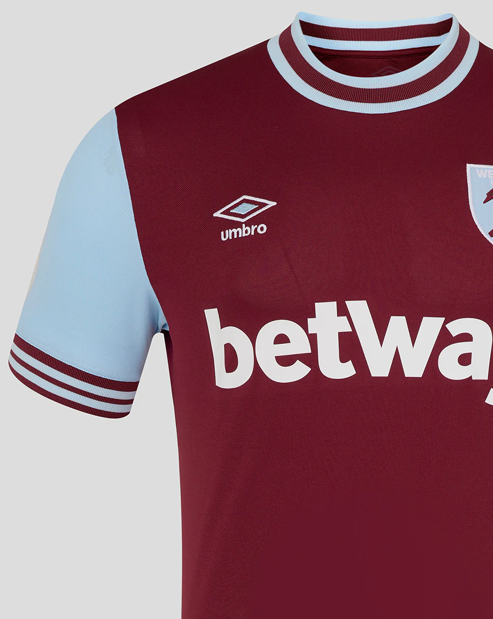 West Ham 24/25 Men's Home Jersey SS - Burgundy