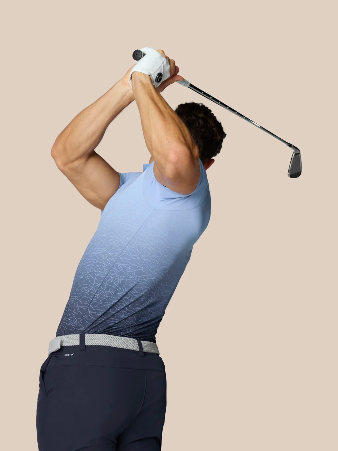 Club Graphic Polo - Sky Blue