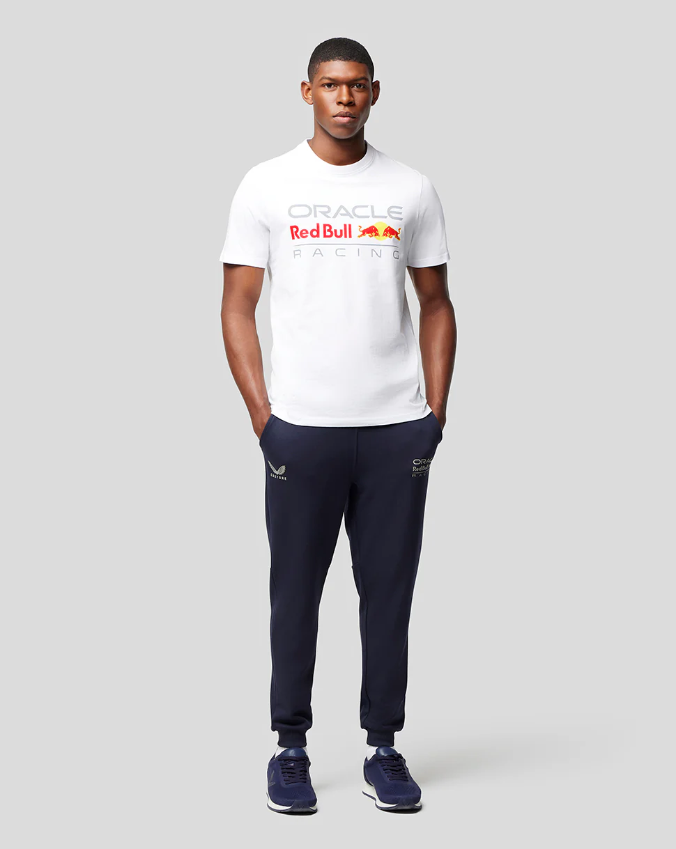 Oracle Red Bull Racing Unisex Large Front Logo T-Shirt - White