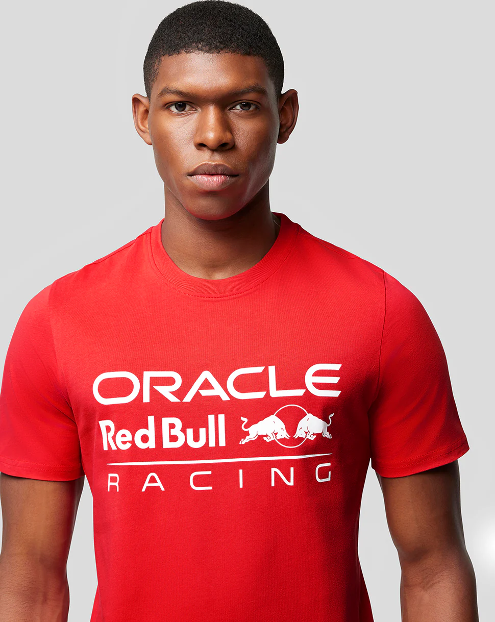 Oracle Red Bull Racing Unisex Large Front Logo T-Shirt - Flame Scarlet