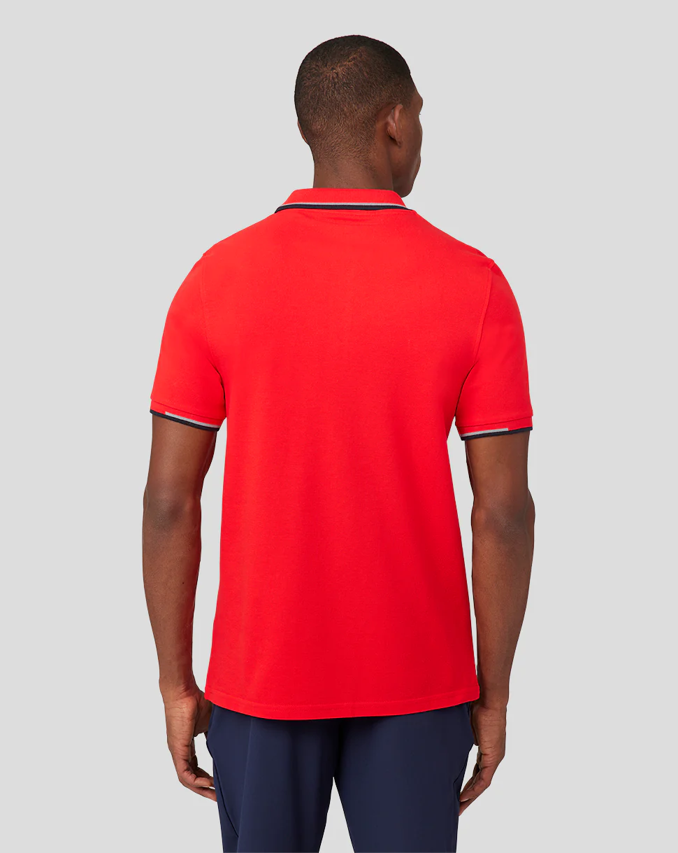 Oracle Red Bull Racing Unisex Core Polo - Flame Scarlet