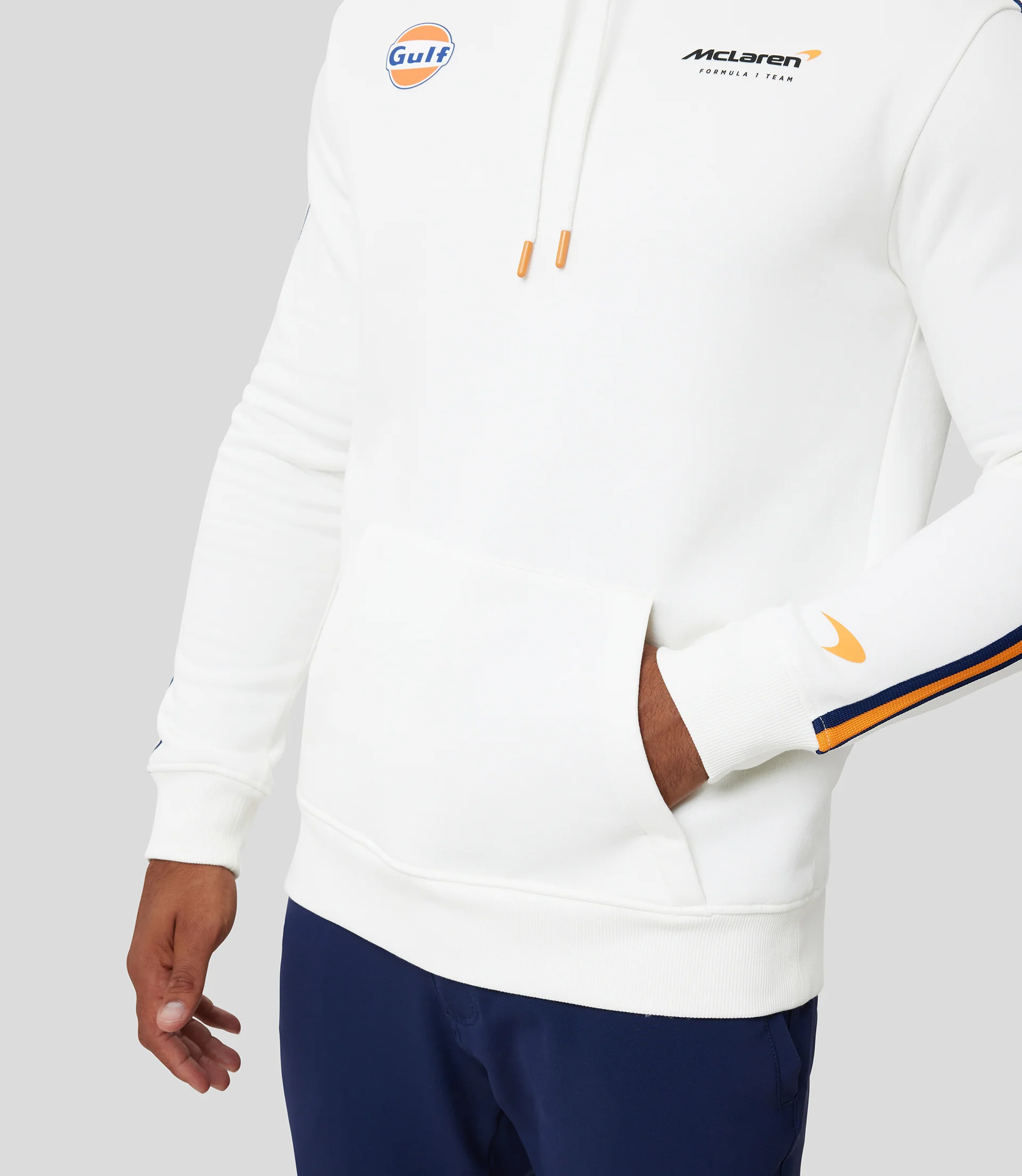 White McLaren Gulf Overhead Hoody