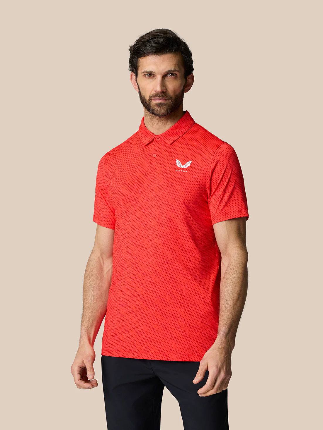 Club Graphic Polo - Poppy Red