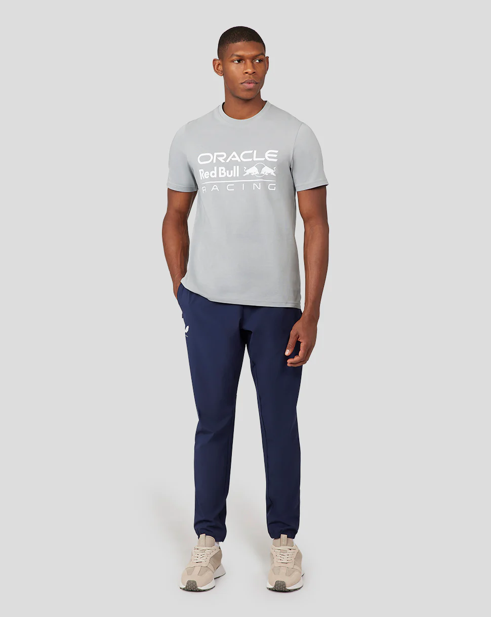Oracle Red Bull Racing Unisex Large Front Logo T-Shirt - Grey