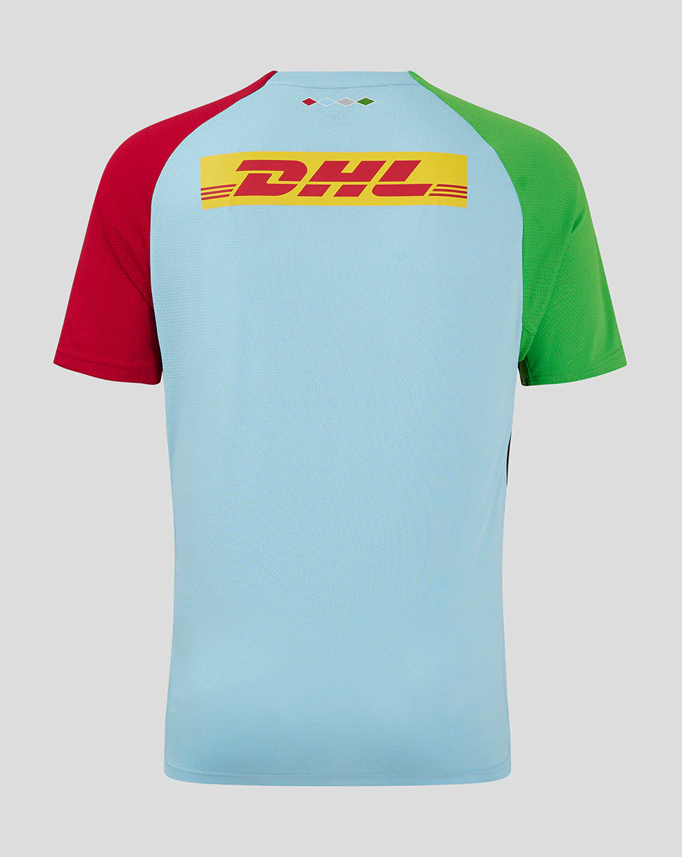 Harlequins Men's 24/25 Short Sleeve Training Tee - Light Blue