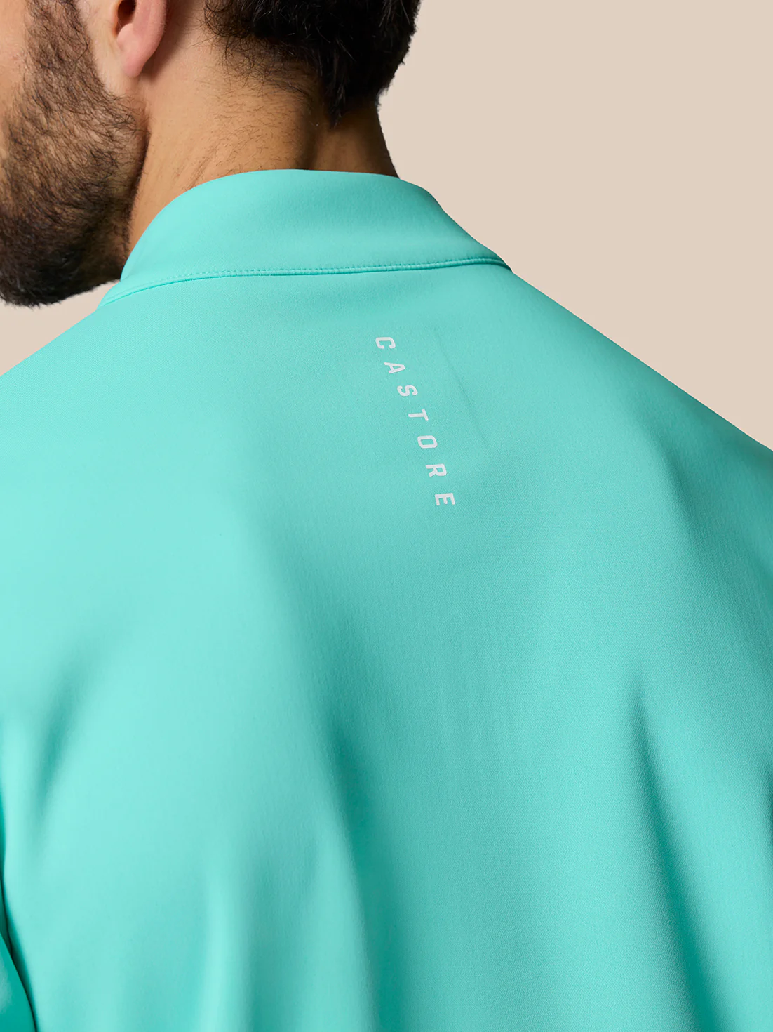 Golf Club Classic 1/4 Zip Top - Light Aqua