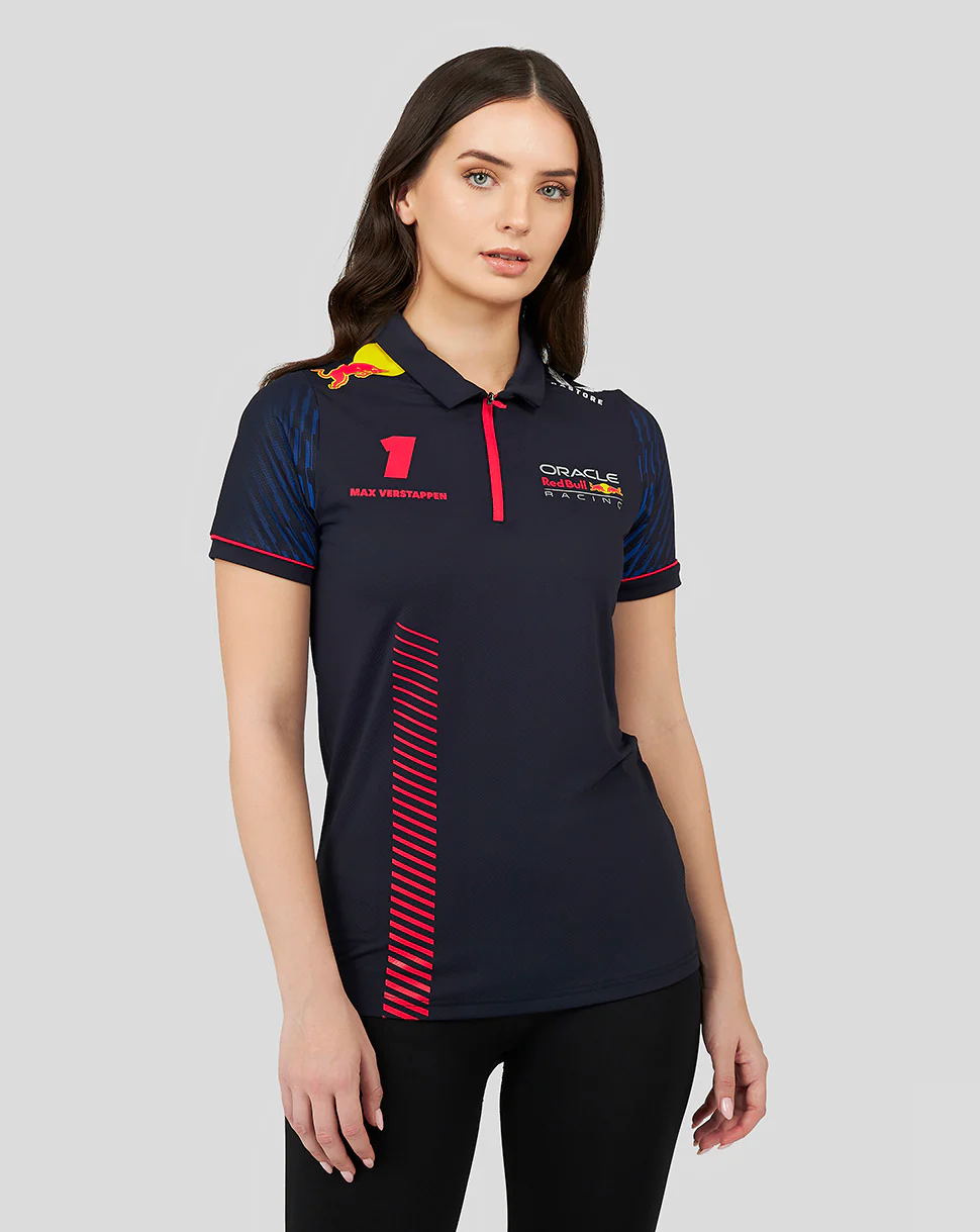 ORACLE RED BULL RACING WOMENS SS POLO SHIRT DRIVER MAX VERSTAPPEN - NIGHT SKY