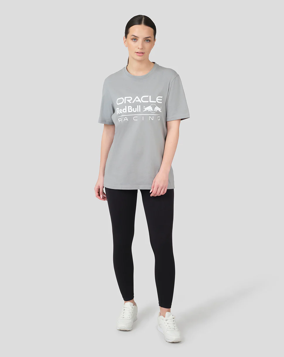 Oracle Red Bull Racing Unisex Large Front Logo T-Shirt - Grey