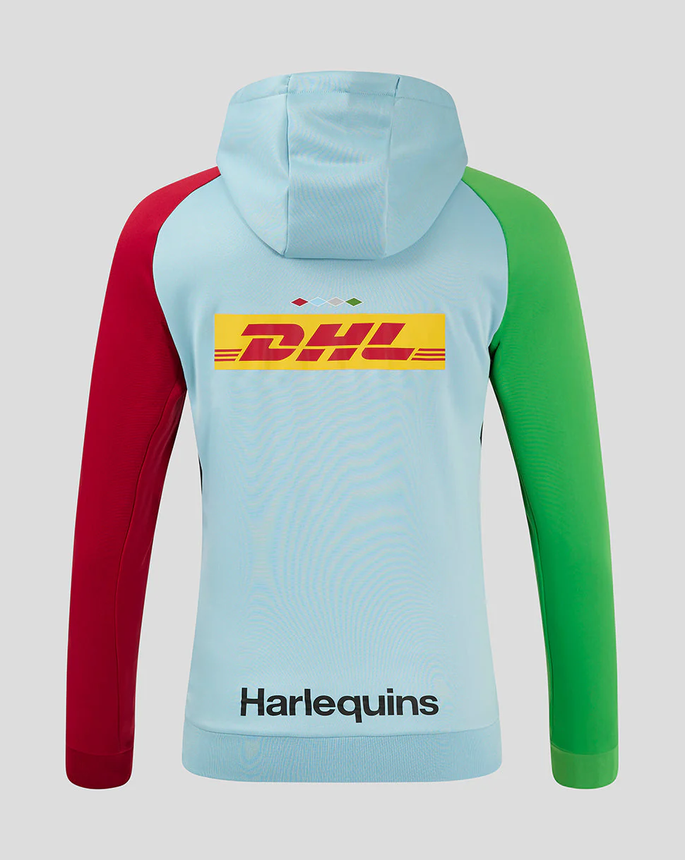 Harlequins Men's 24/25 Overhead Training Hoody - Light Blue