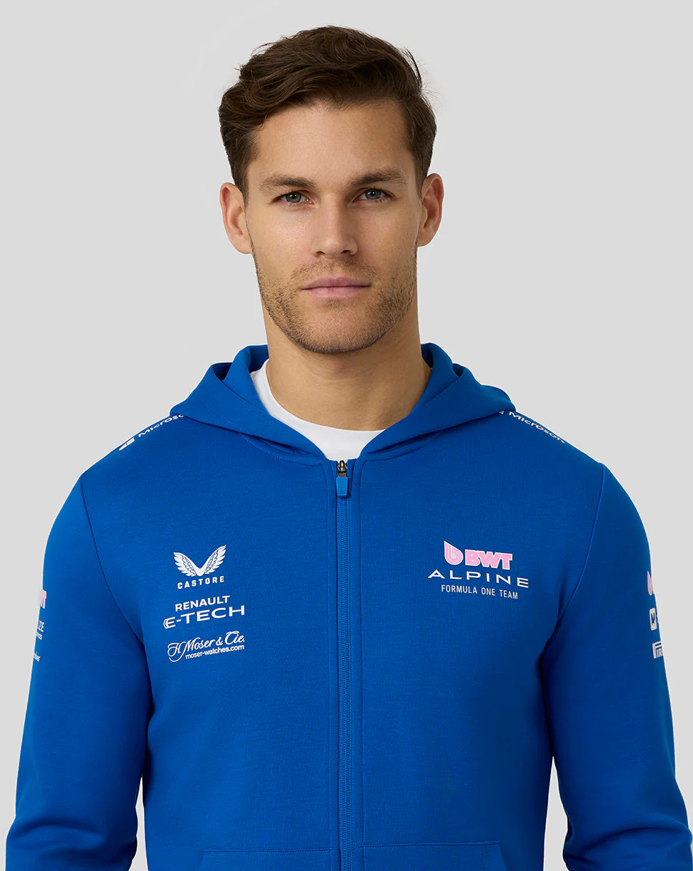 BWT Alpine Formula One Team’s Official Unisex Full Zip Hoodie - Lapis Blue