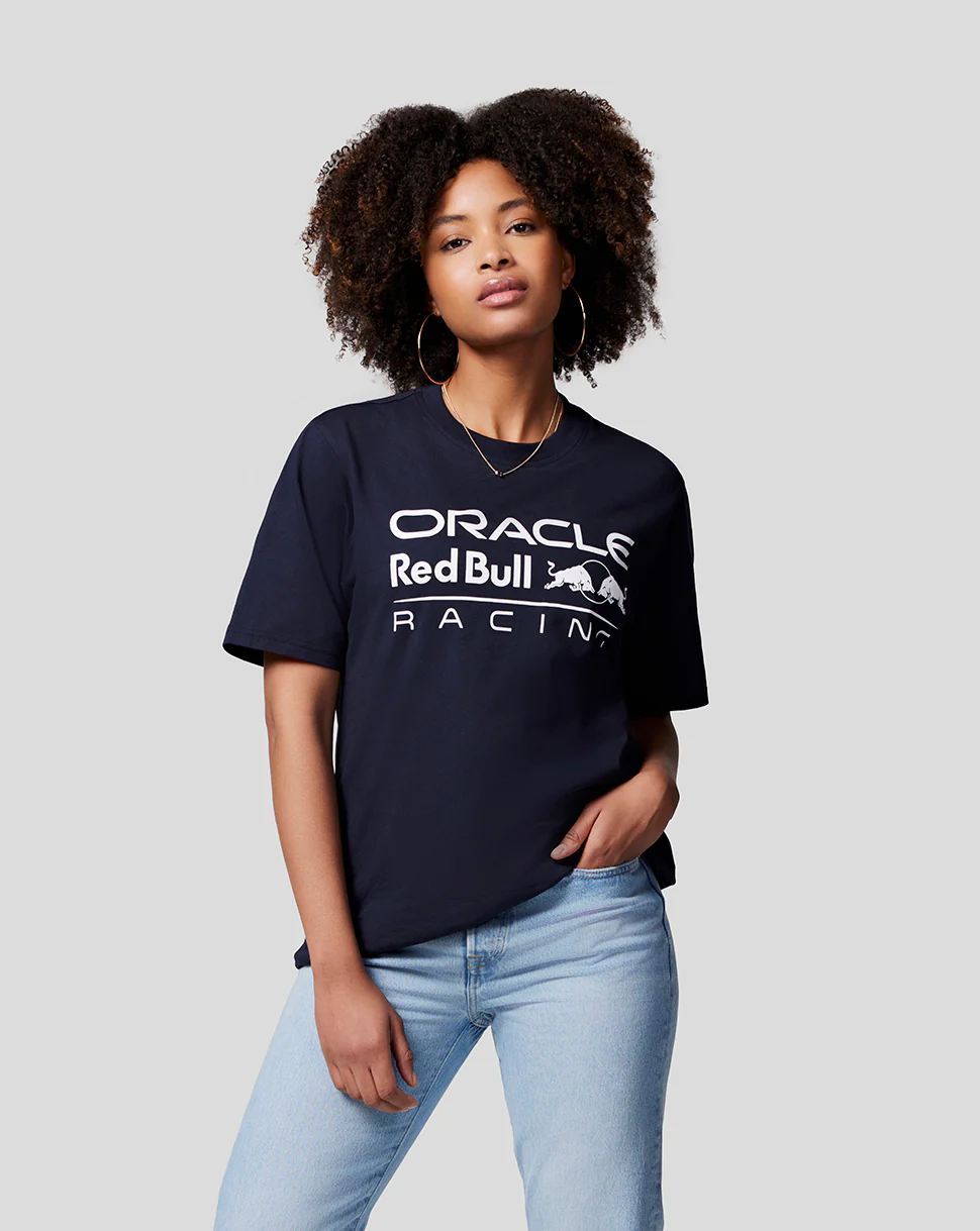 Oracle Red Bull Racing Unisex Large Front Logo T-Shirt  - Night Sky