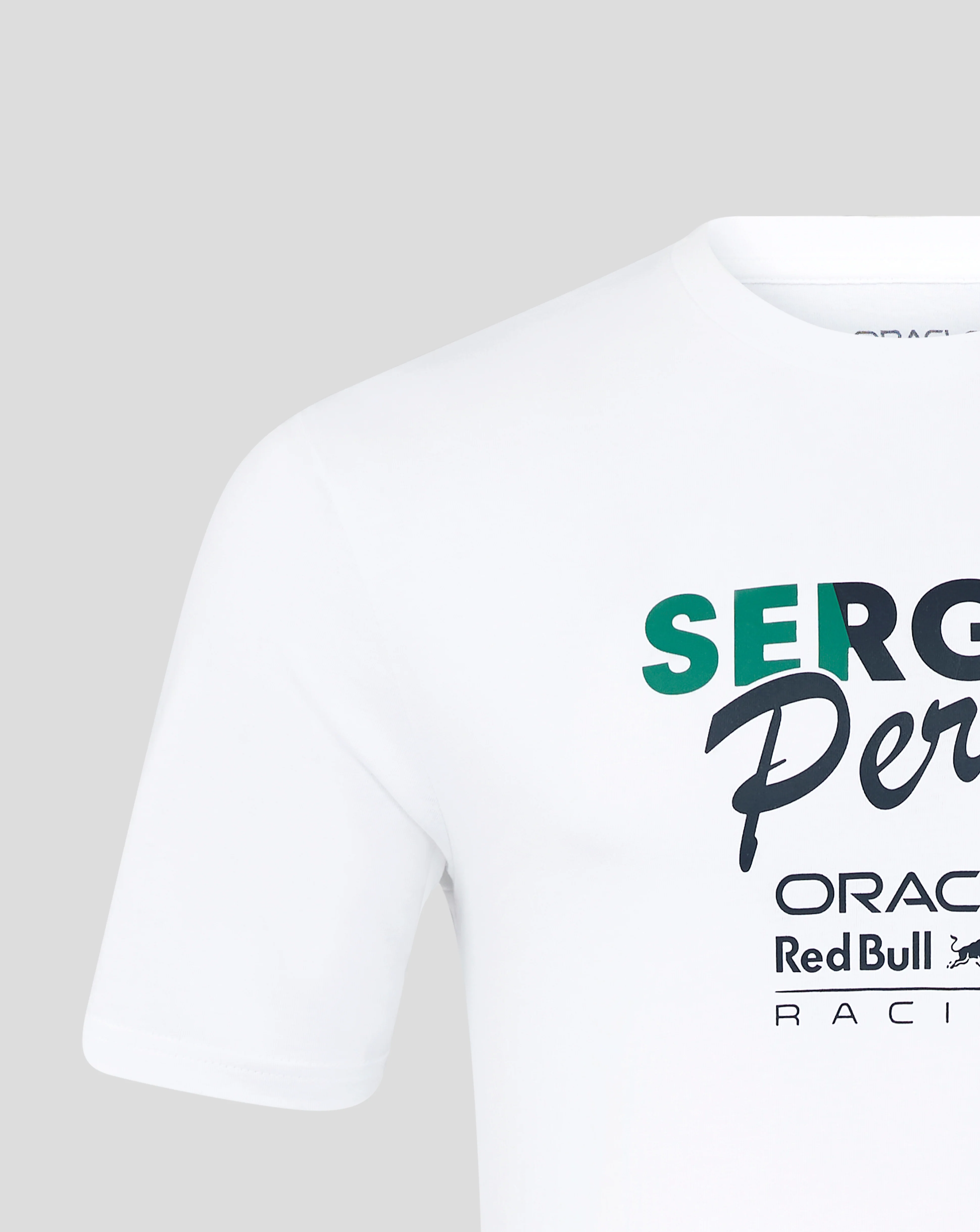 Oracle Red Bull Racing Junior Sergio Perez Flag T-Shirt - Brilliant White
