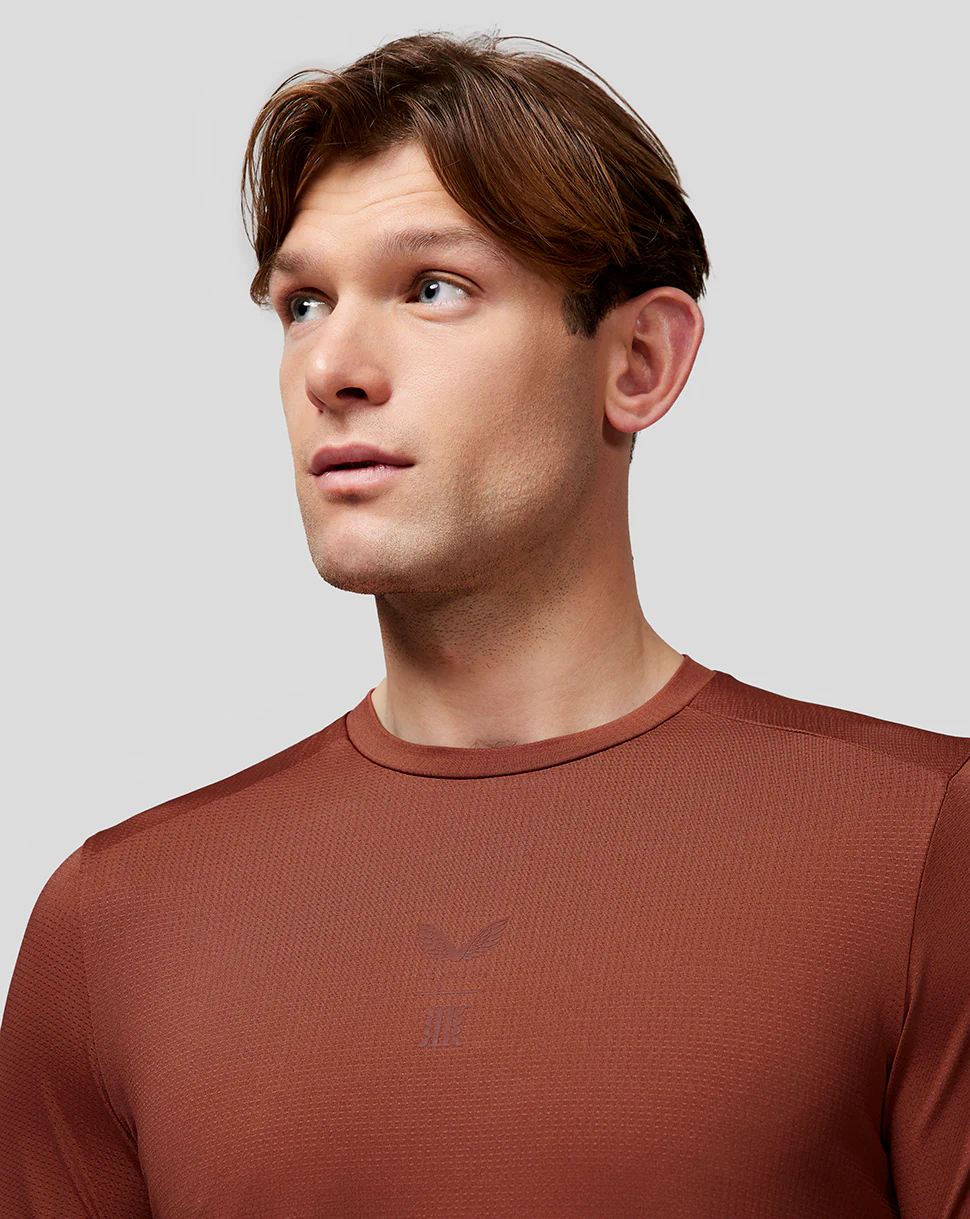 Men’s Reiss Short Sleeve Performance T-Shirt - Rust