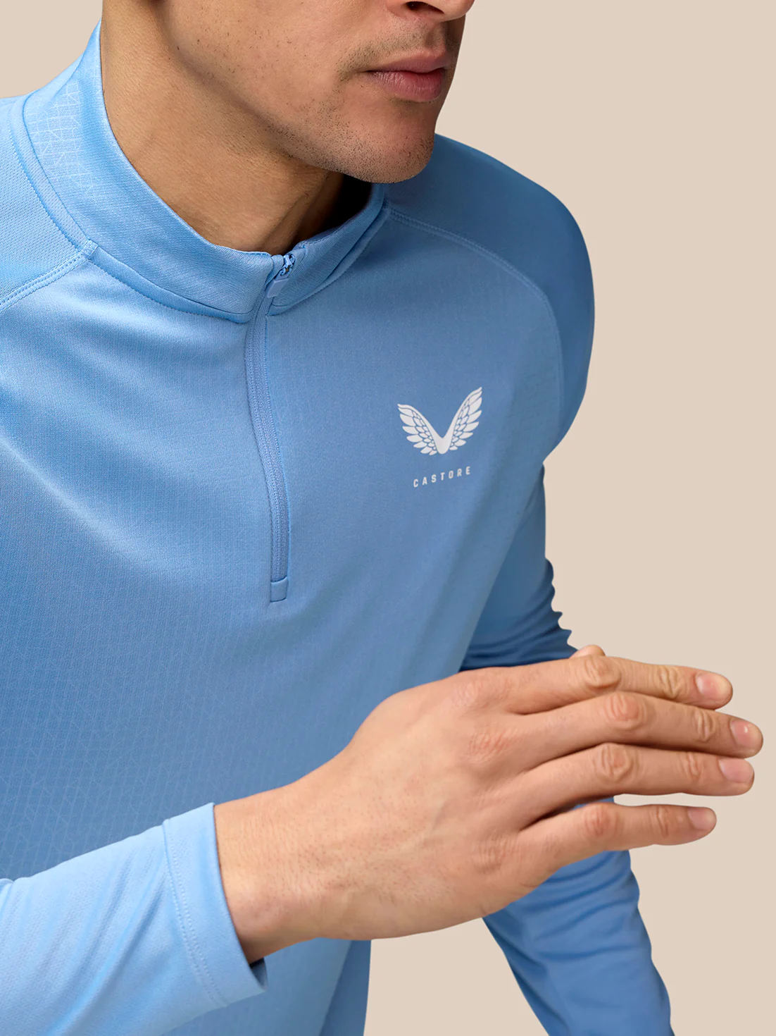 Adapt Training 1/4 Zip Top - Sky Blue
