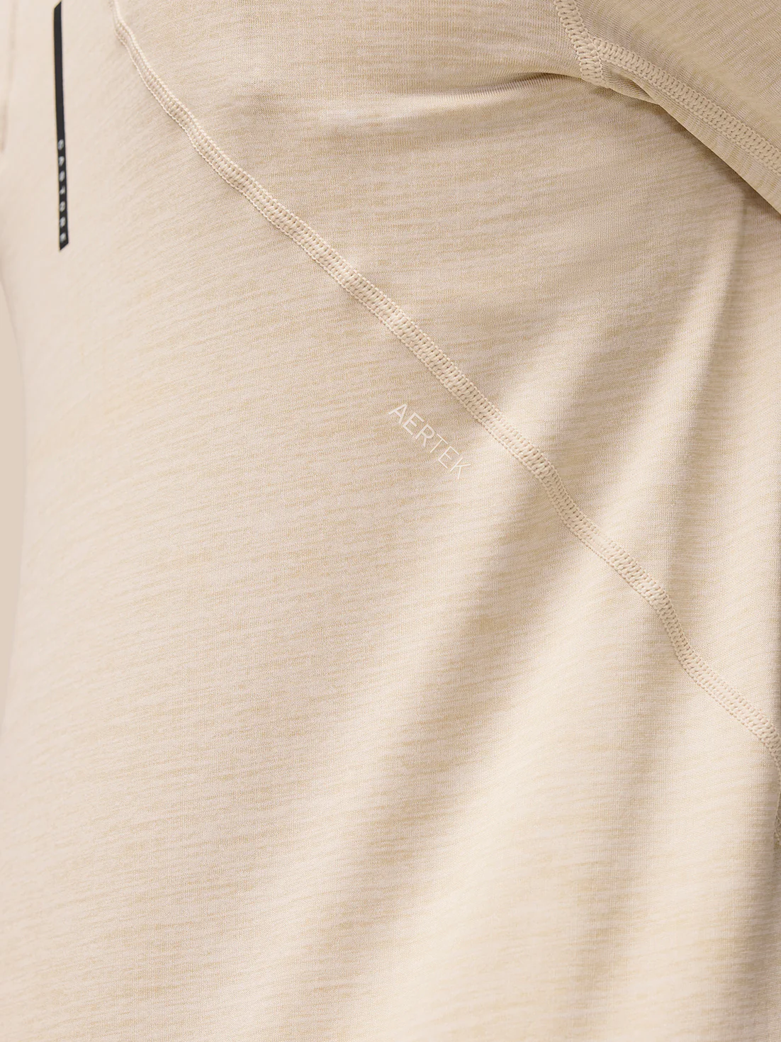 Flow Training 1/2 Zip Top - Beige