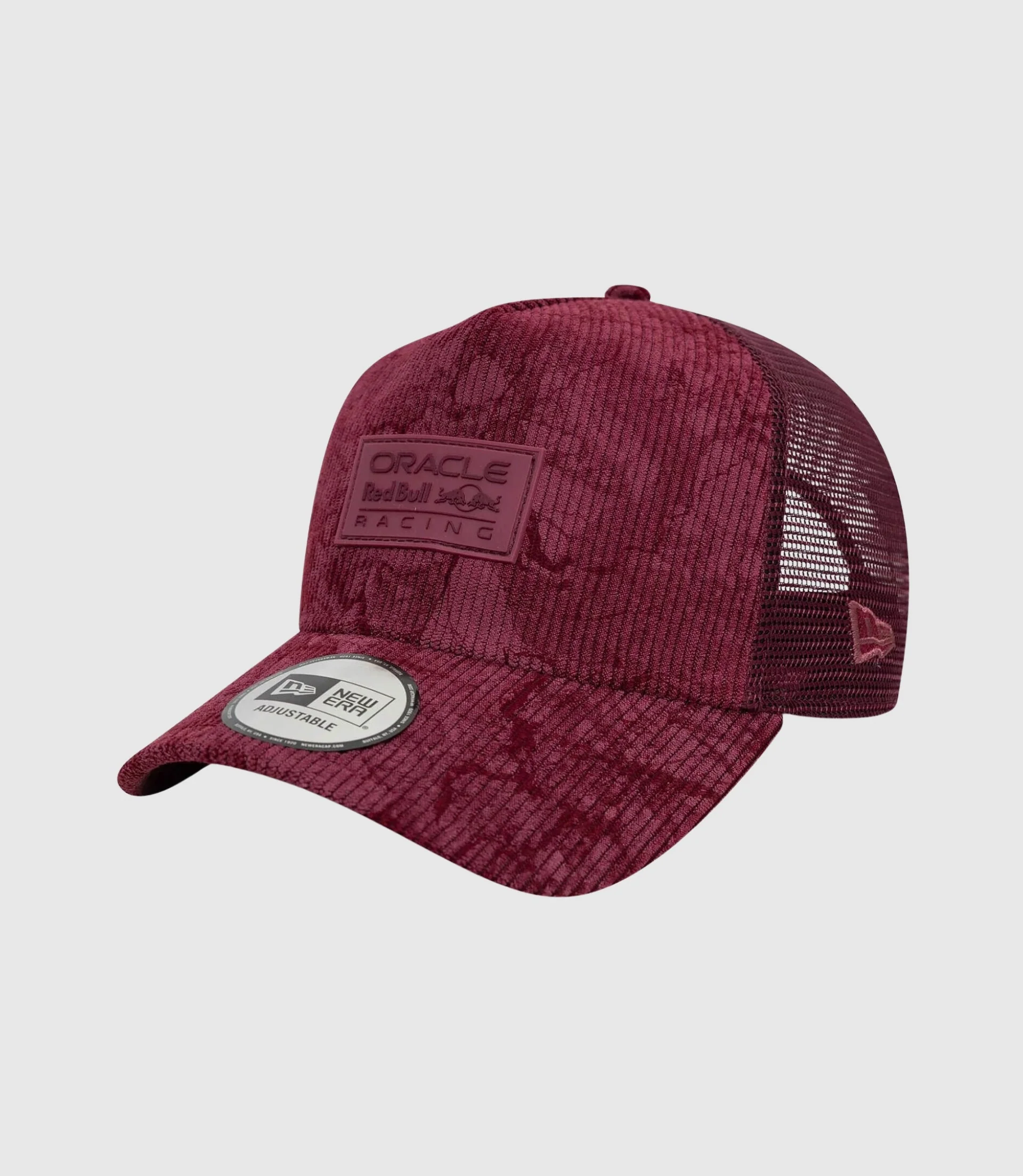 New Era x Oracle Red Bull Racing Cord 9Forty Cap® E-Frame Trucker Cap - Open Red