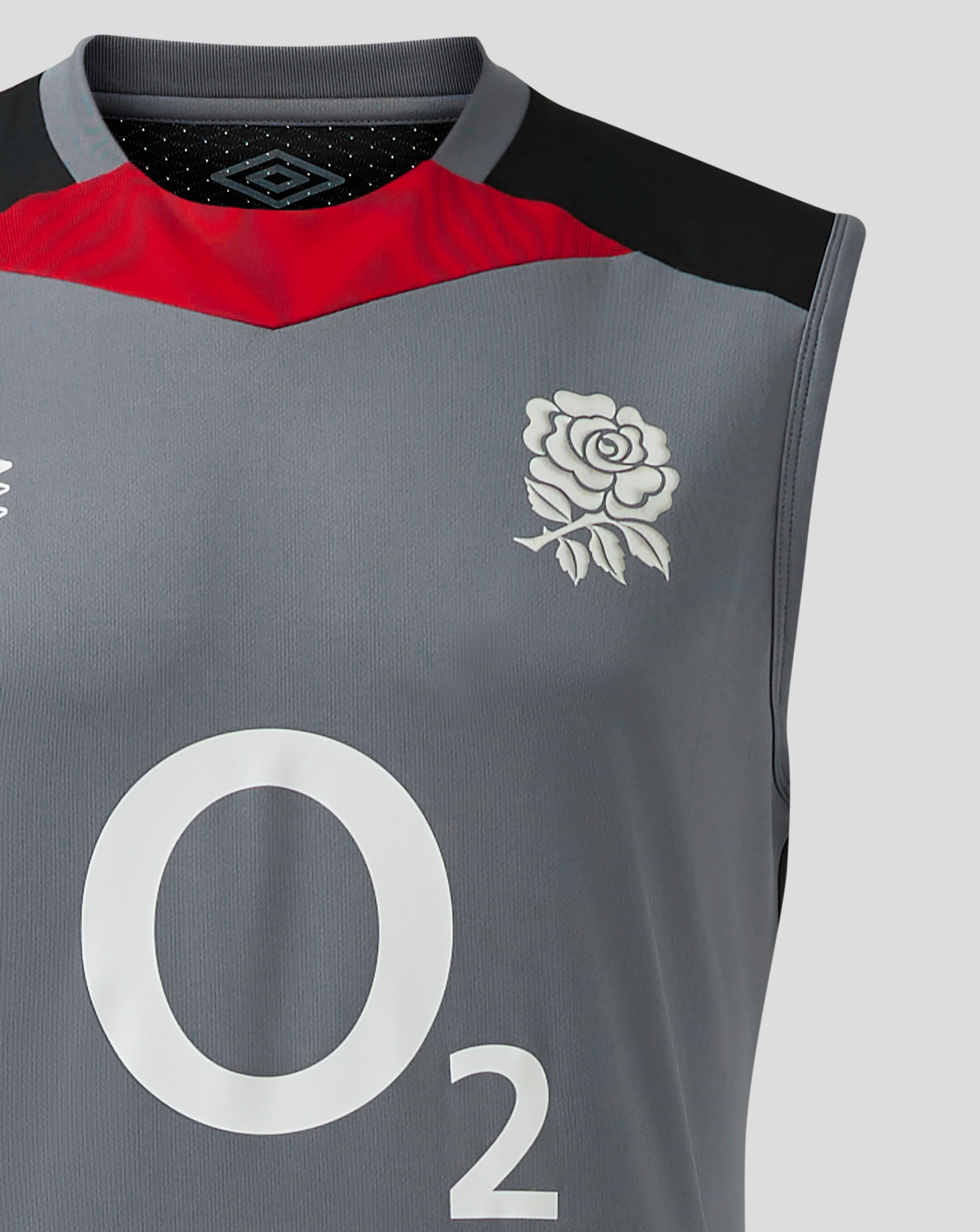 England Rugby Men's Sleeveless Jersey (O2) - Grey