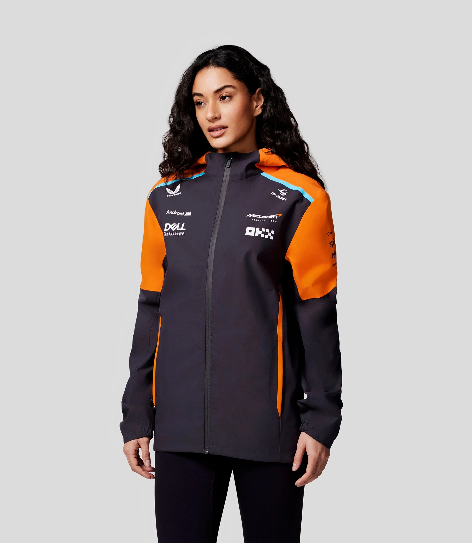 McLaren Unisex Official Teamwear Lightweight Rain Jacket Formula 1