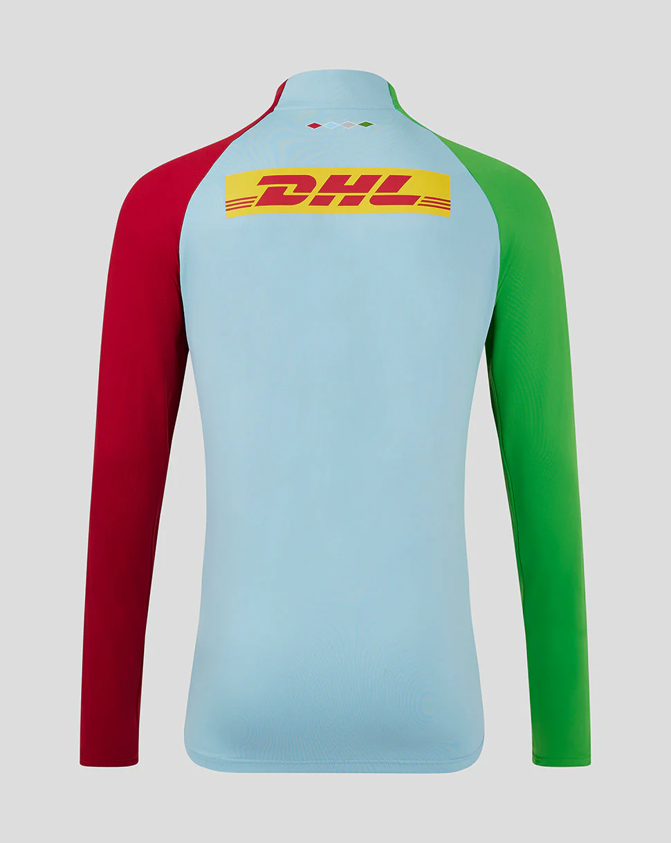 Harlequins Men's 24/25 Training 1/4 Zip - Light Blue