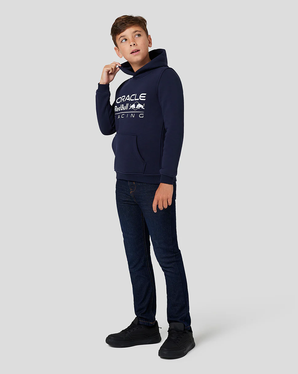 Junior Oracle Red Bull Racing Core Overhead Hoodie - Night Sky