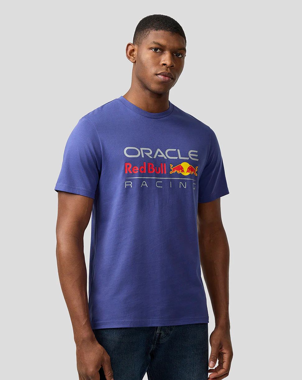 Oracle Red Bull Racing Unisex Large Front Logo T-Shirt - Skipper Blue