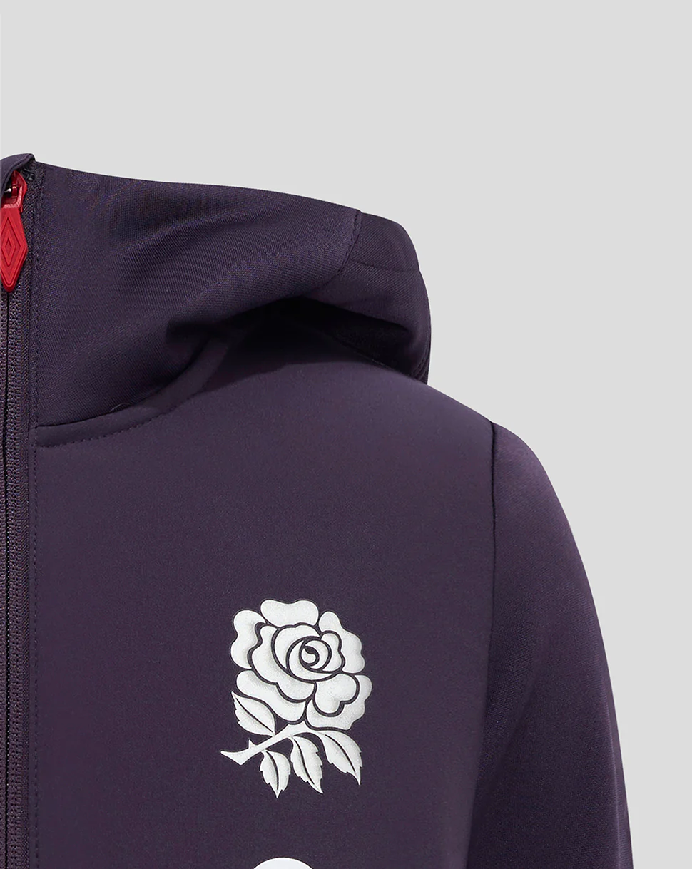 England Rugby Junior Hooded Jacket - Purple