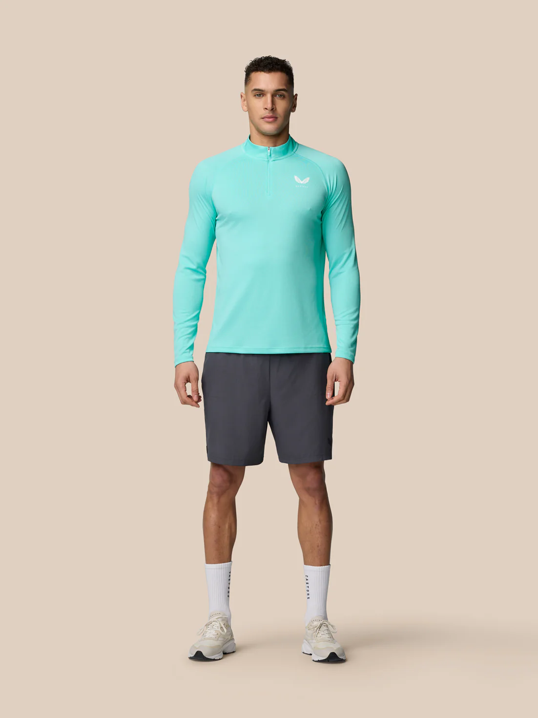 Adapt Training 1/4 Zip Top - Light Aqua