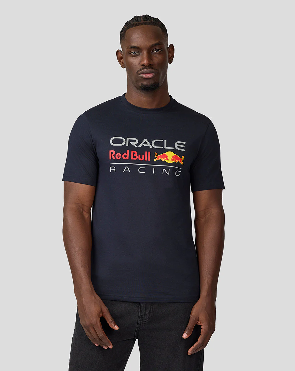 Oracle Red Bull Racing Unisex Large Front Logo T-Shirt - Night Sky