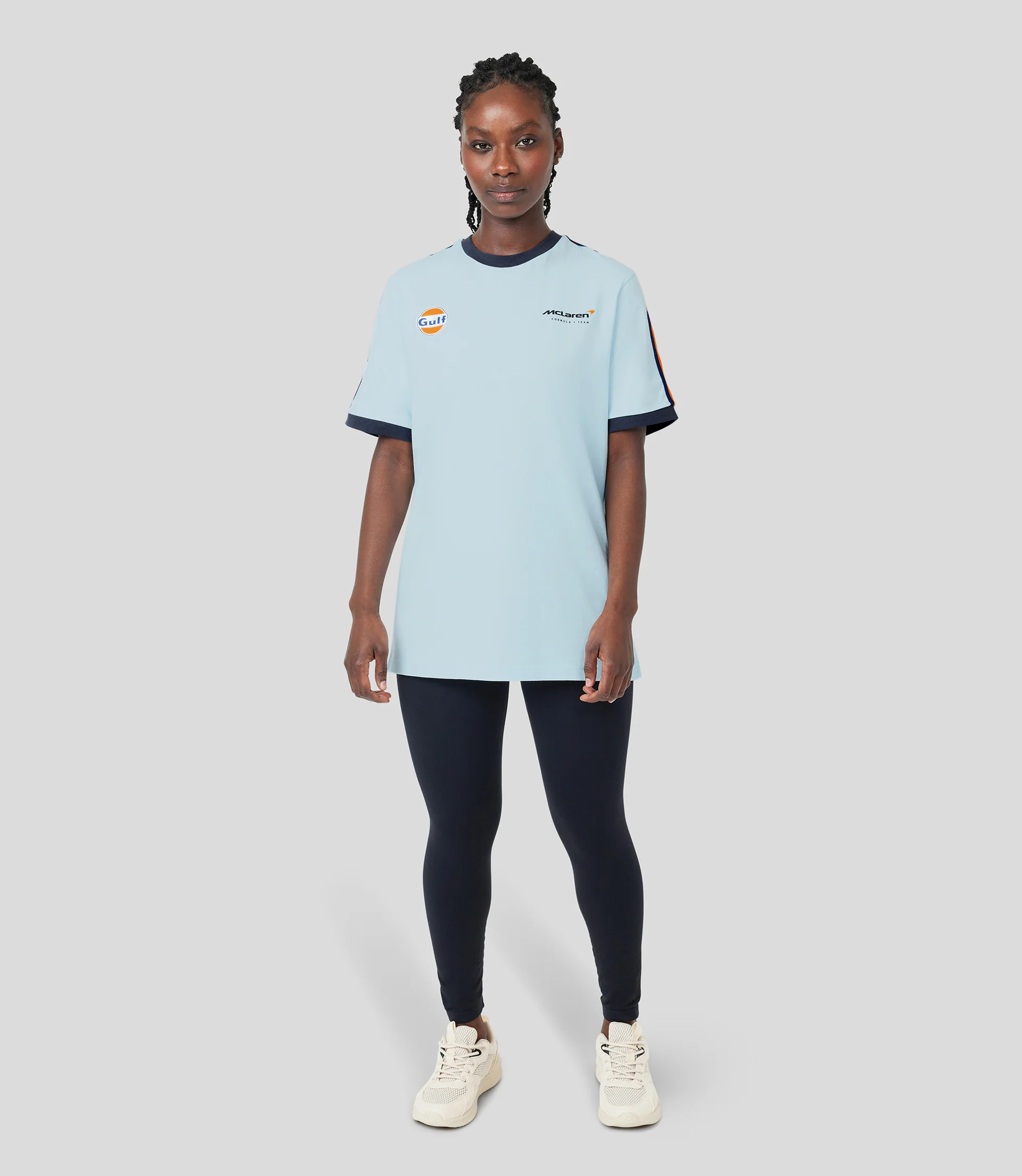 Blue McLaren Gulf Ringer Taper T-Shirt