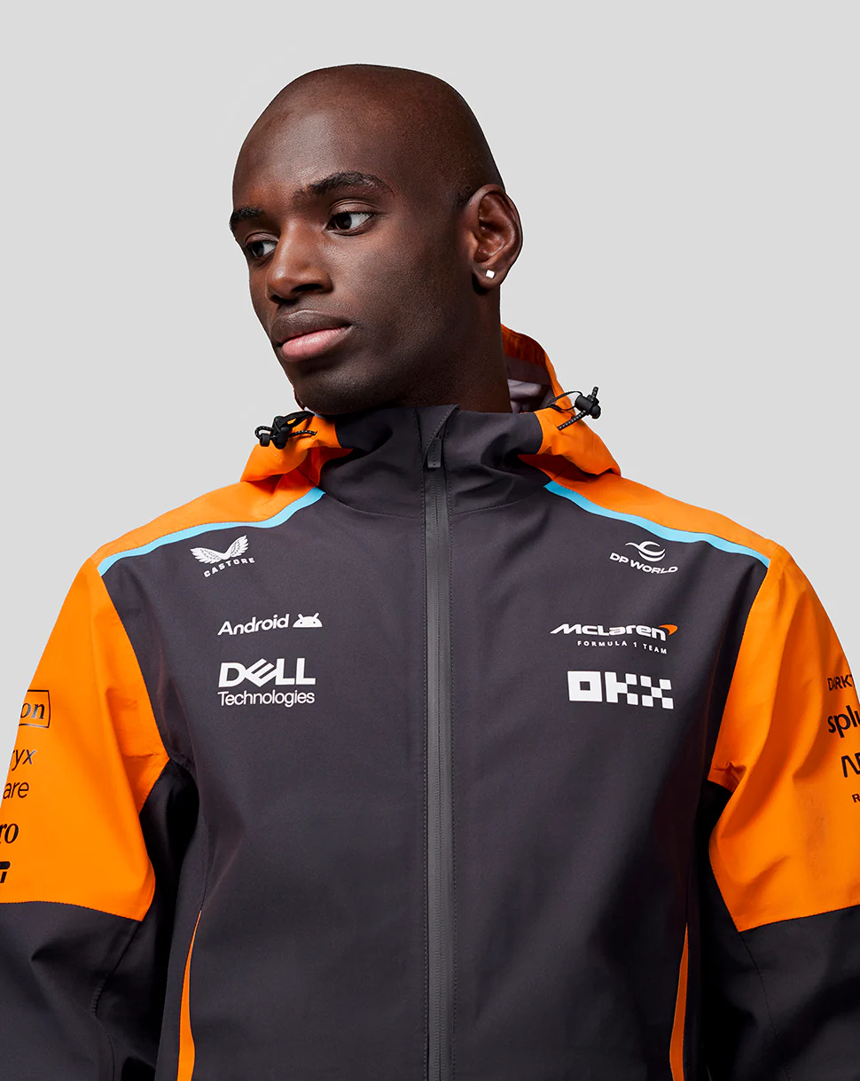 McLaren Unisex Official Teamwear Lightweight Rain Jacket Formula 1