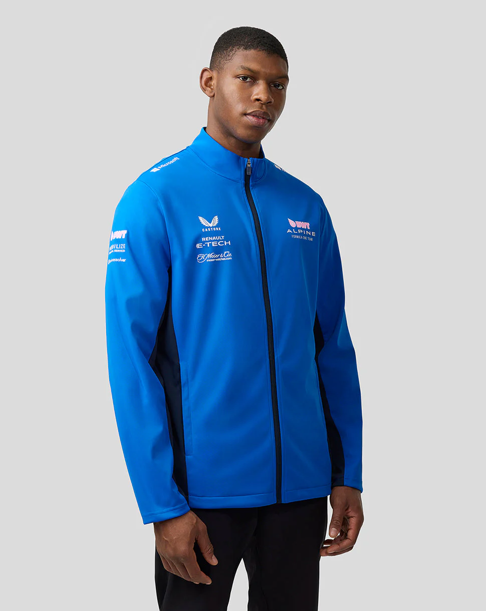 BWT Alpine Formula One Team’s Official Unisex Soft Shell Jacket - Lapis Blue
