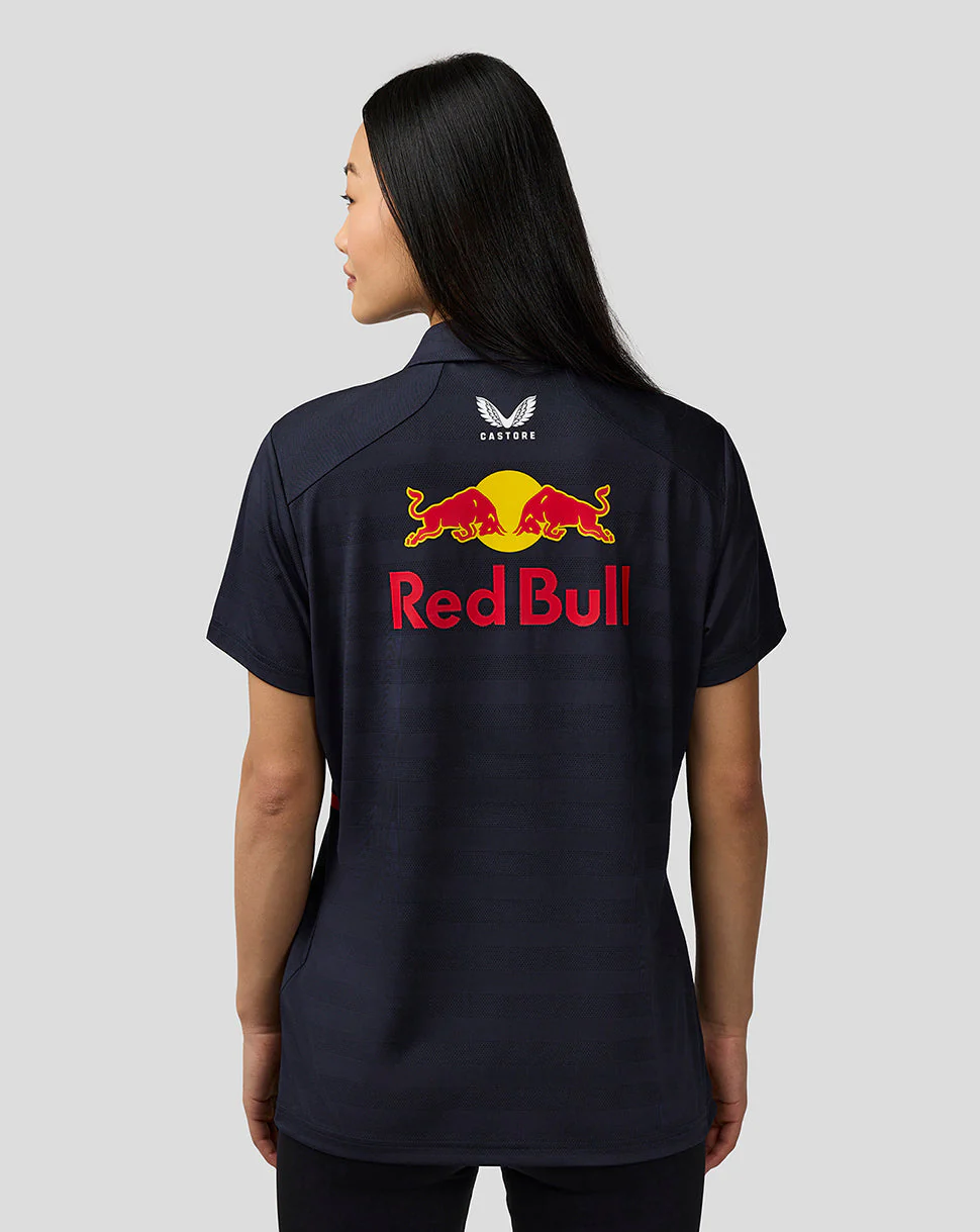 Oracle Red Bull Racing Womens Teamline Max Verstappen Short Sleeve Polo Shirt - Night Sky