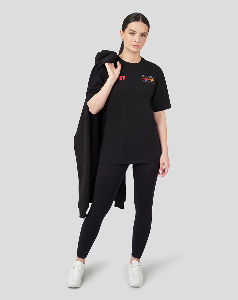 ORACLE RED BULL RACING UNISEX DRIVER SERGIO CHECO PEREZ T-SHIRT - BLACK