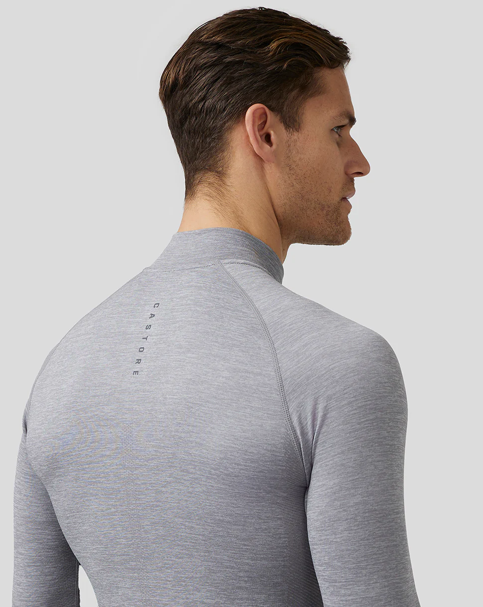 Men’s Golf Body Mapped Seamless Quarter Zip Top - Steel