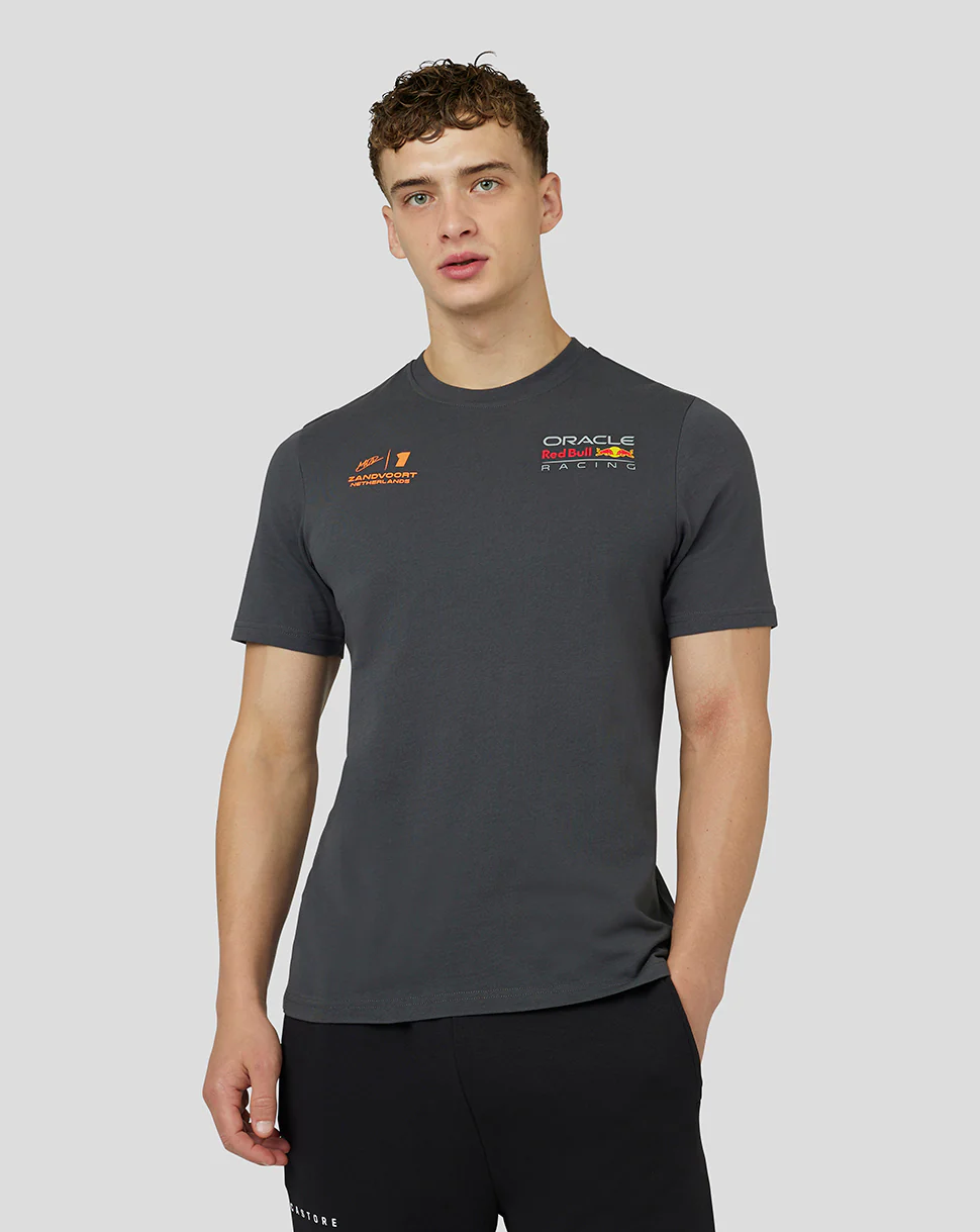 ORACLE RED BULL RACING UNISEX SHORT SLEEVE T-SHIRT RACE - ASPHALT