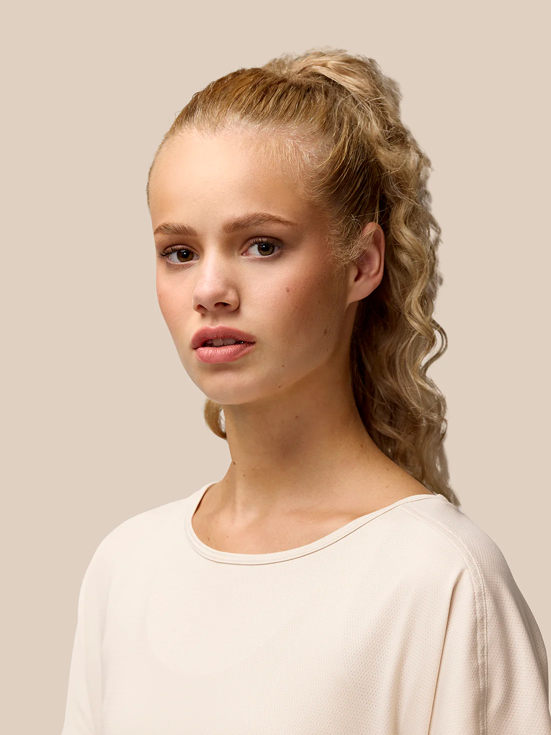 Flow Training T-Shirt - Beige