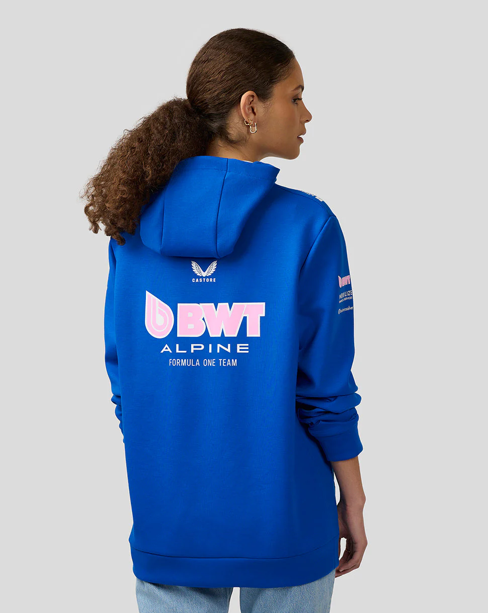 BWT Alpine Formula One Team’s Official Unisex Full Zip Hoodie - Lapis Blue