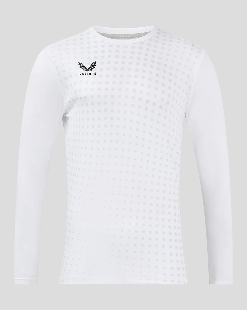 LS DOTS PRINTED TRAINING TEE 2 - BRILLIANT WHITE/ ARCTIC ICE