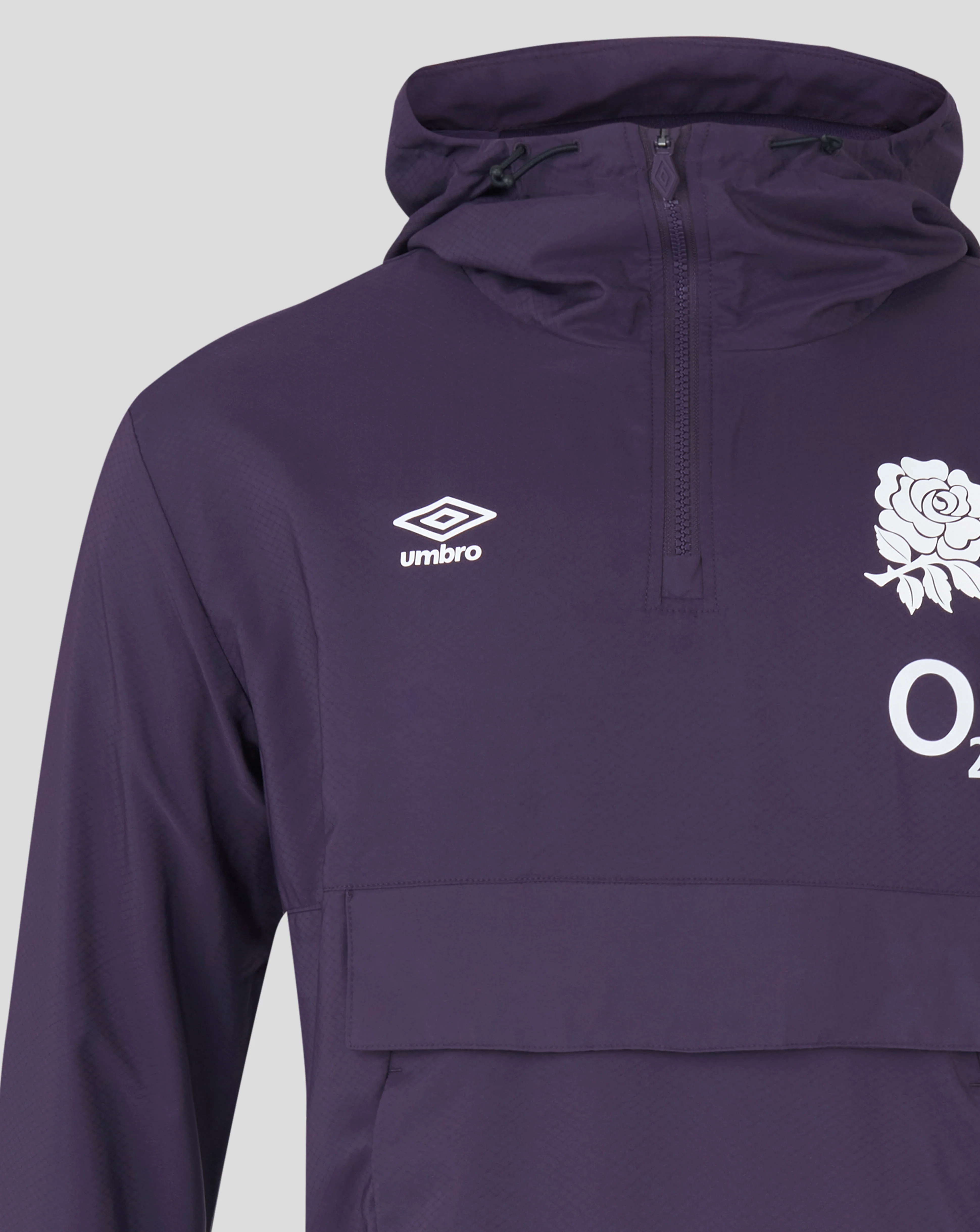 England Rugby Men's Overhead Cagoule (O2) - Purple