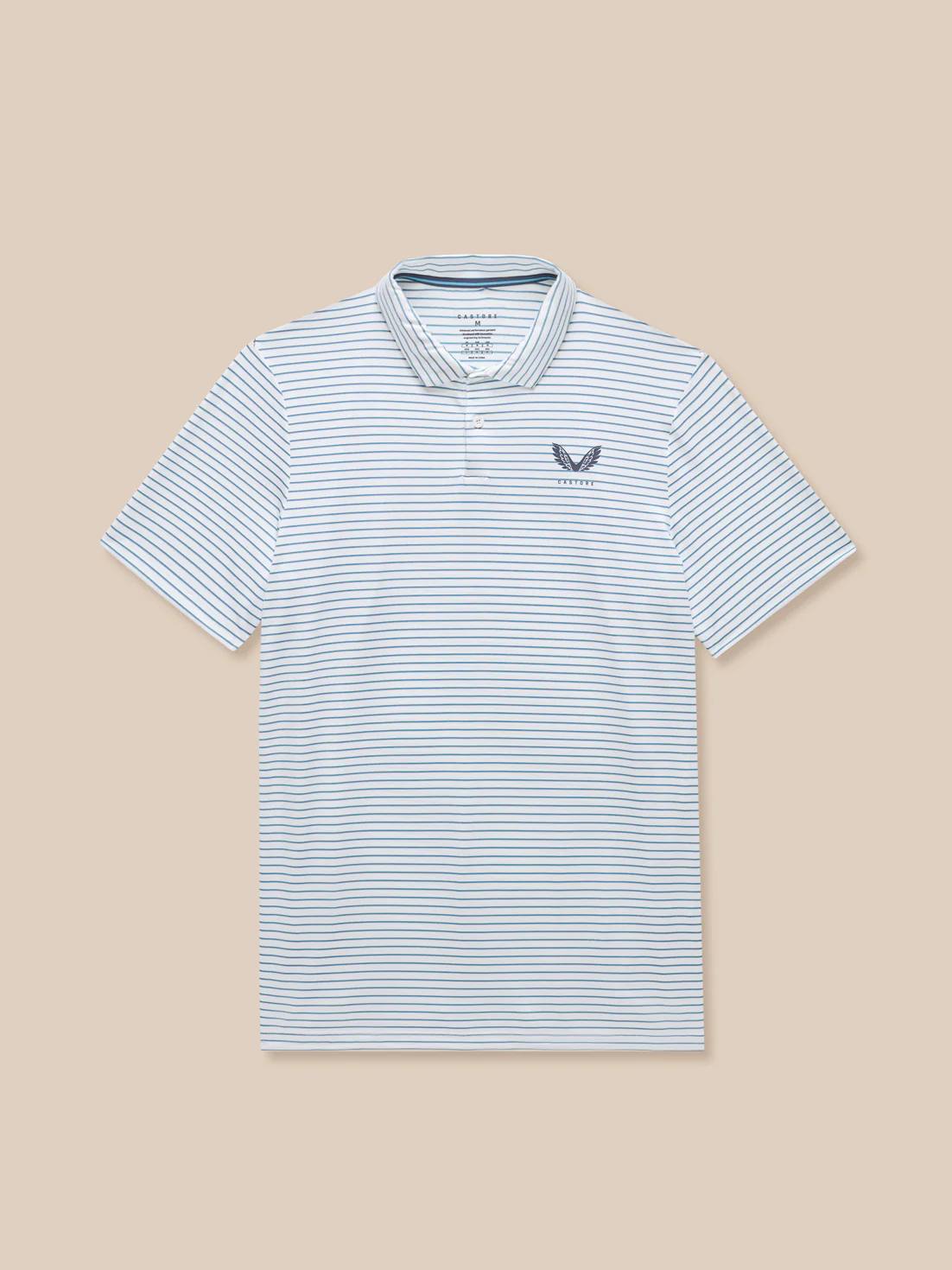 Club Golf Stripe Polo - White
