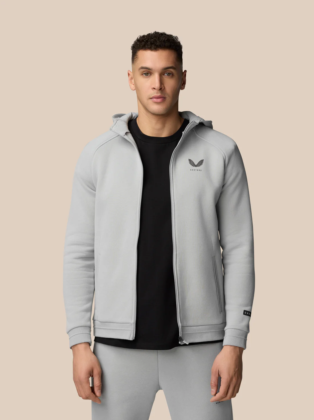 Adapt Fleece Zip-Through Hoodie - Grey