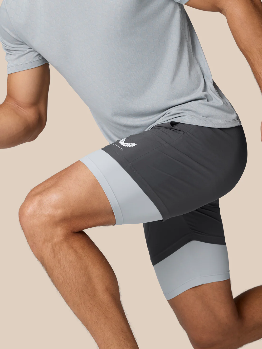 Flow Training 2-In-1 Short - Mid Grey