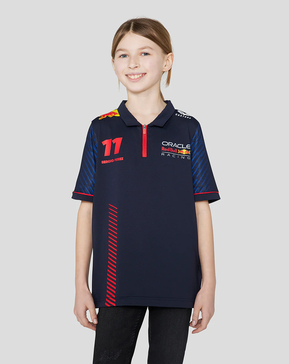 ORACLE RED BULL RACING JUNIOR SS POLO SHIRT DRIVER SERGIO CHECO PEREZ - NIGHT SKY