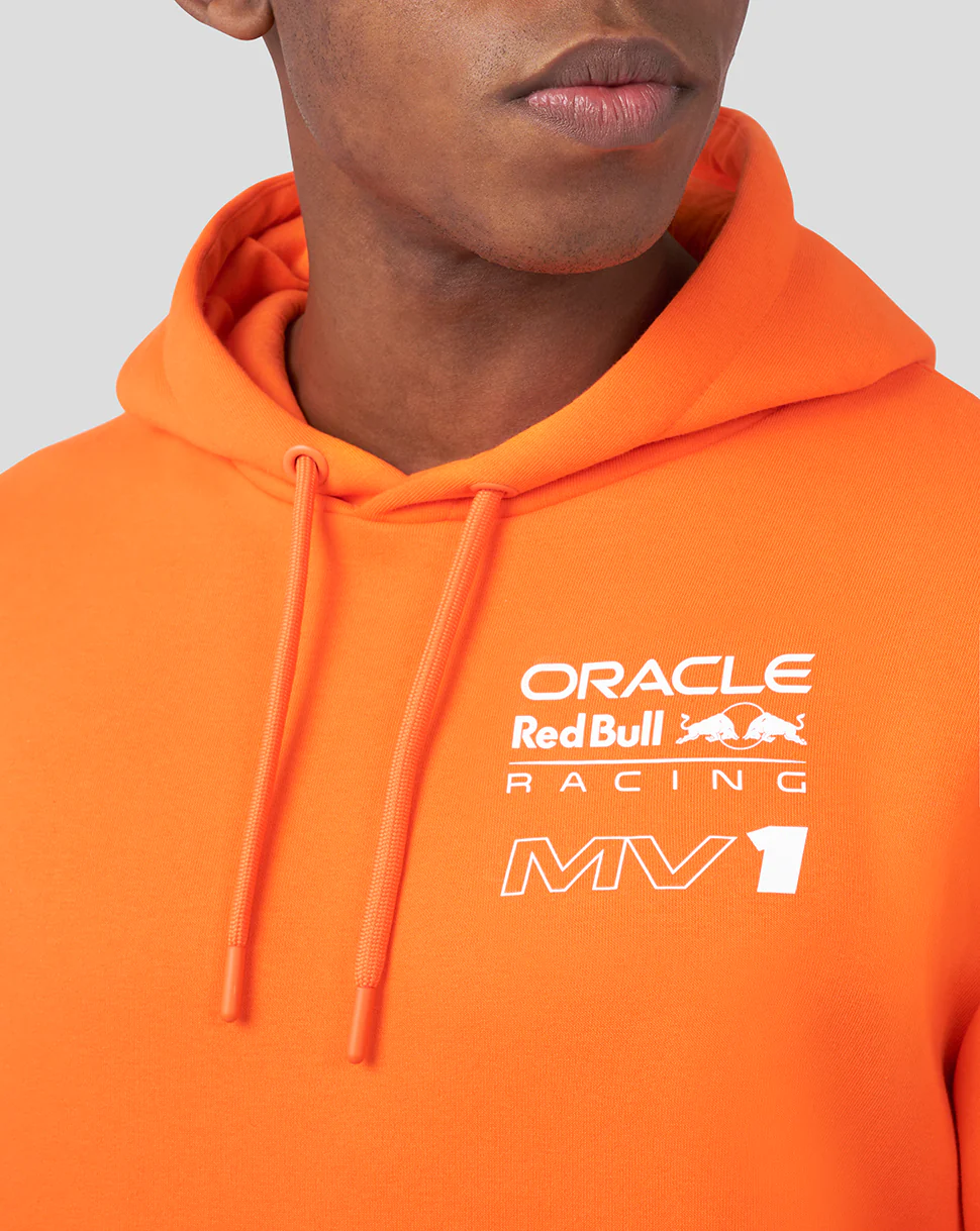 ORACLE RED BULL RACING UNISEX DRIVER MAX VERSTAPPEN HOODIE - EXOTIC ORANGE