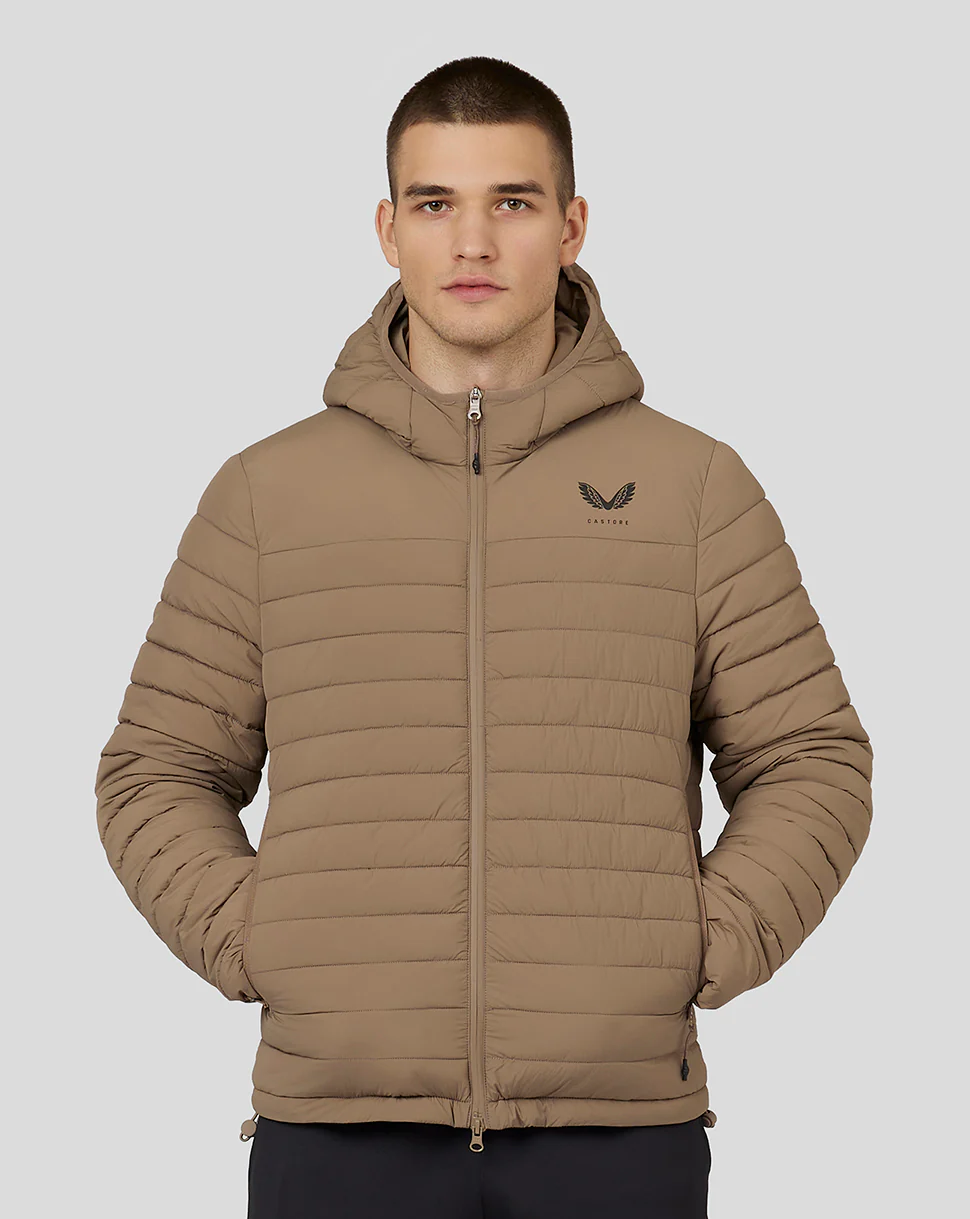 Men’s Hooded Puffer Jacket – Mushroom