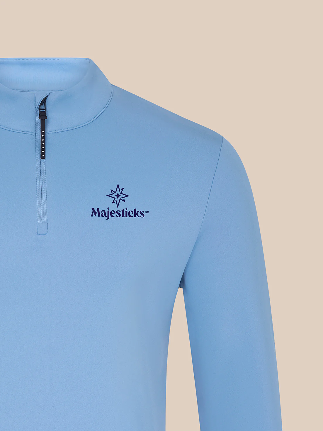 Majesticks GC ¼ Zip Top – Sky Blue