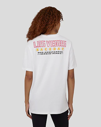 Oracle Red Bull Racing Unisex Short Sleeve T-Shirt Las Vegas - White